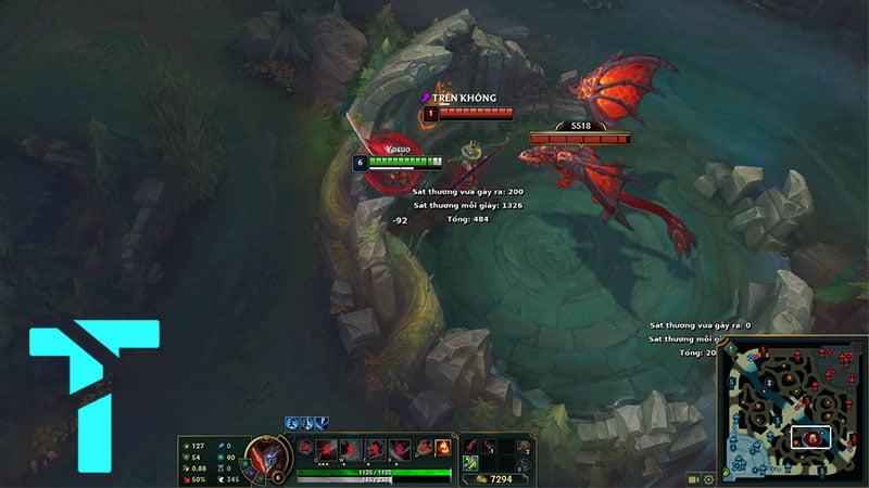 Rồng tạo hiệu ứng hất tung Yasuo R